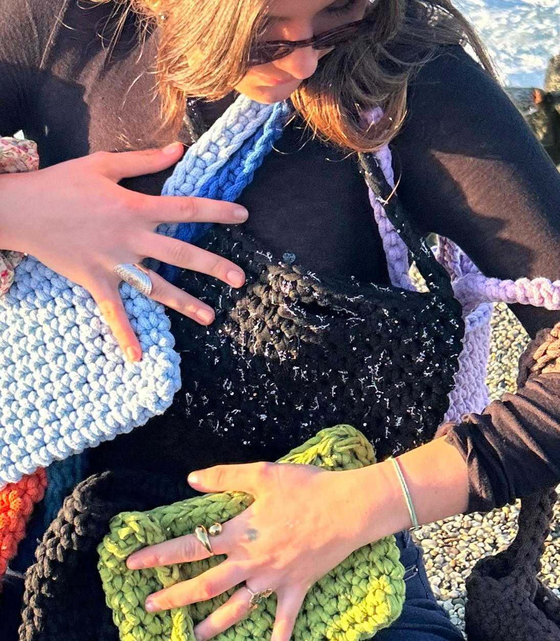 Sac - noir à sequins