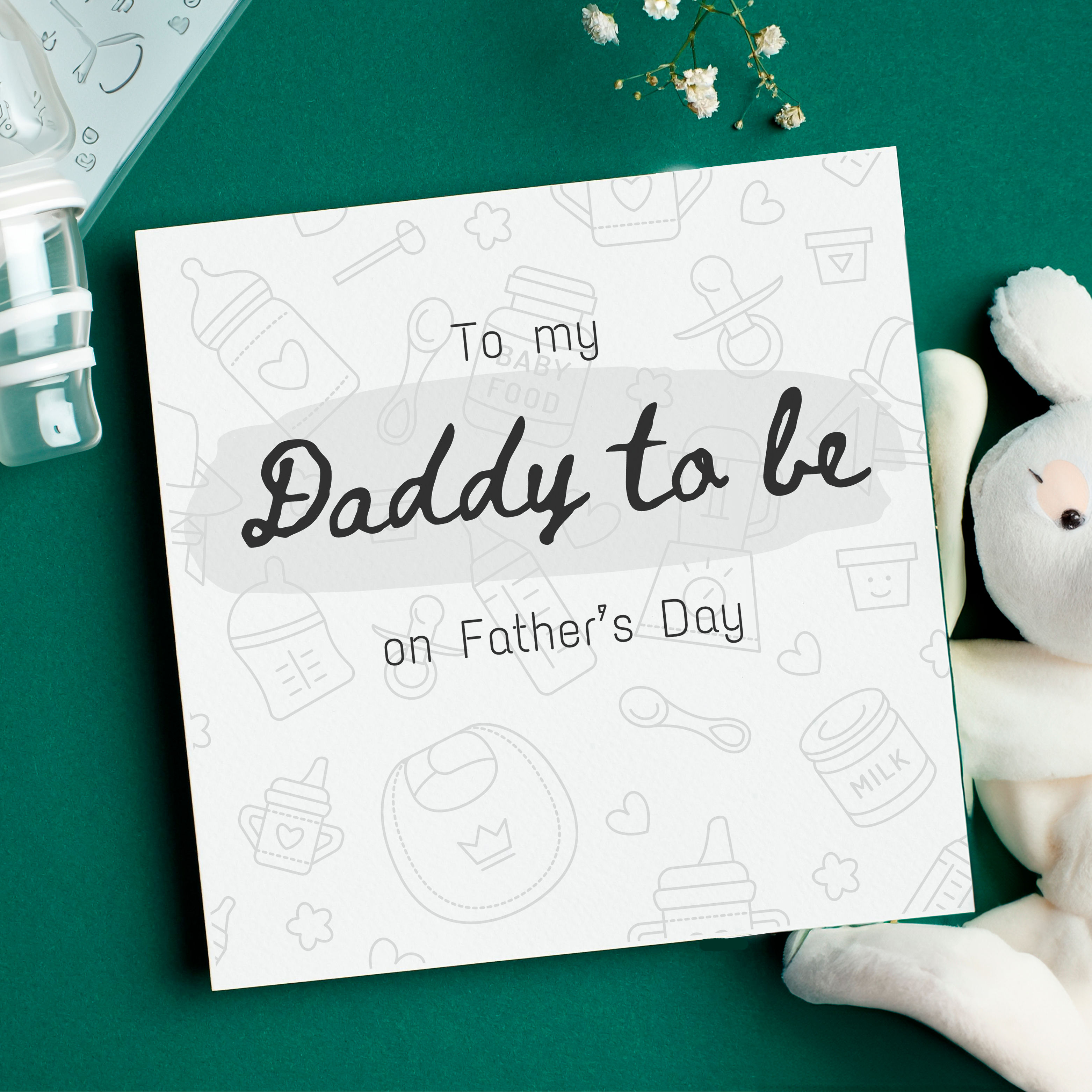 To My Daddy to be on Father's Day card