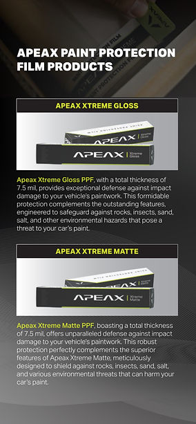APEAX DIFFERENT FILM TYPES 