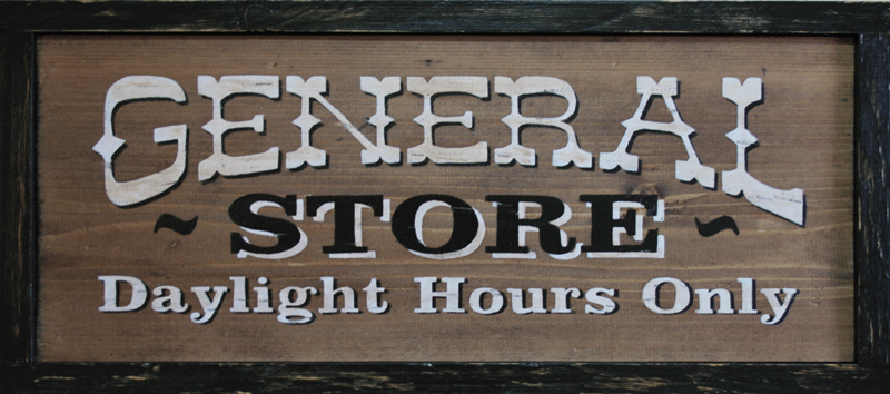 rustic western wood sign,