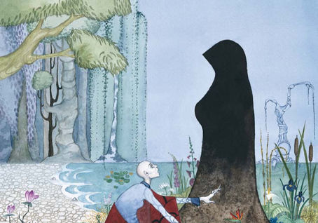 Historien om en Moder af H.C.Andersen. Fairytale. A story about a mother.