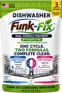 Dishwasher cleaner, 2 formulas, 1 cycle