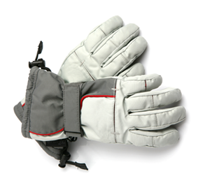 Grey Ski Gloves
