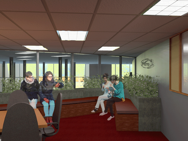 Custom Benches in Breakout Spaces
