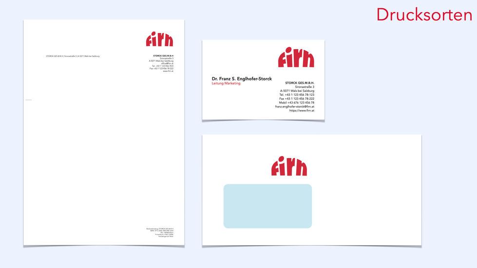 firn Redesign – Printed Materials