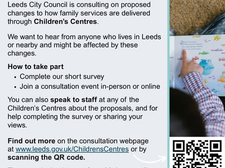 ℹ️ LEEDS CITY COUNCIL CONSULTATION ON CHILDREN’S CENTRES