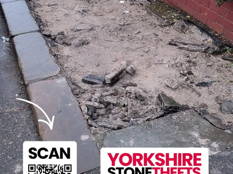 york stone flagstone theft