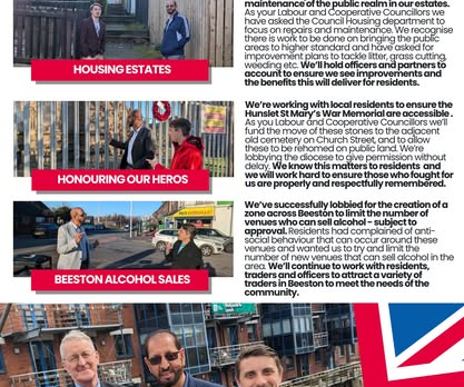 Our Hunslet and Beeston edition of our autumn/winter newsletter is almost fully delivered now.