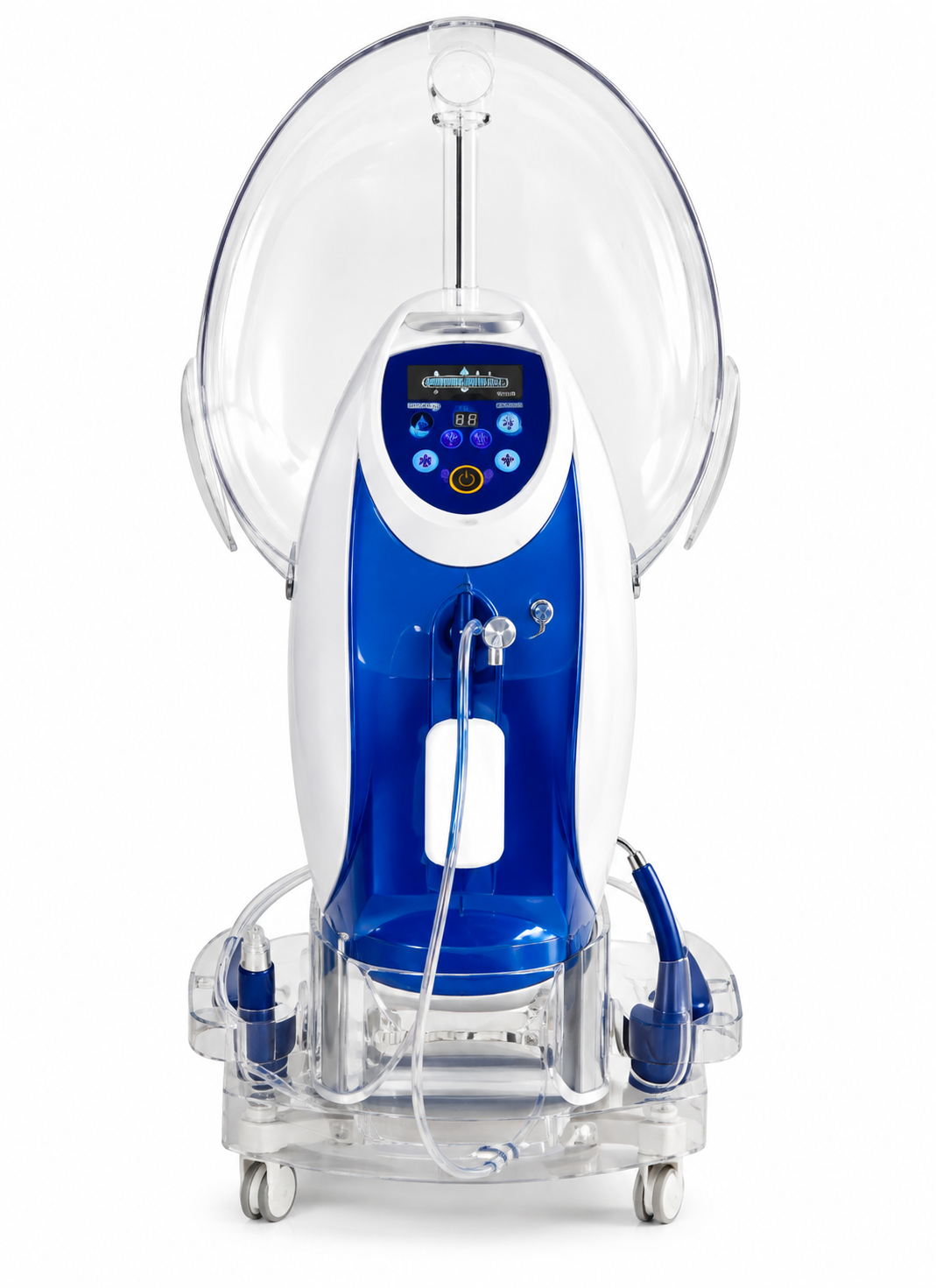 Appareil esthétique bleu et transparent