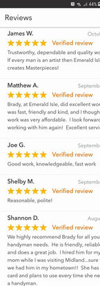 Customer Review - 5 Stars - Exceptional Home Remodeling