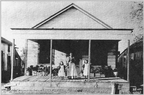 Witt House on Main Street Mrs. Witt with Hazel Elizabeth Graham