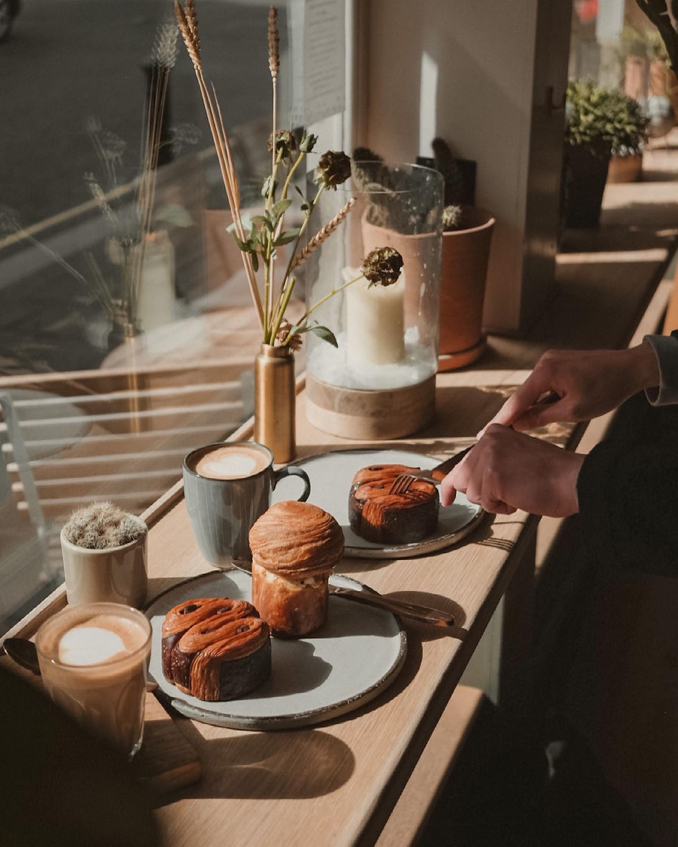 Pain Au Chocolate & Egg Salad Croissant Boxcar baker marylebone london bakeries