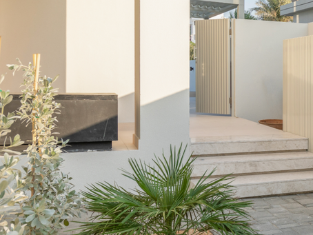 A before and after - entrance