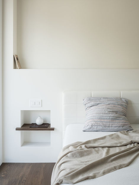 ristrutturazione appartamento nicchia camera da letto