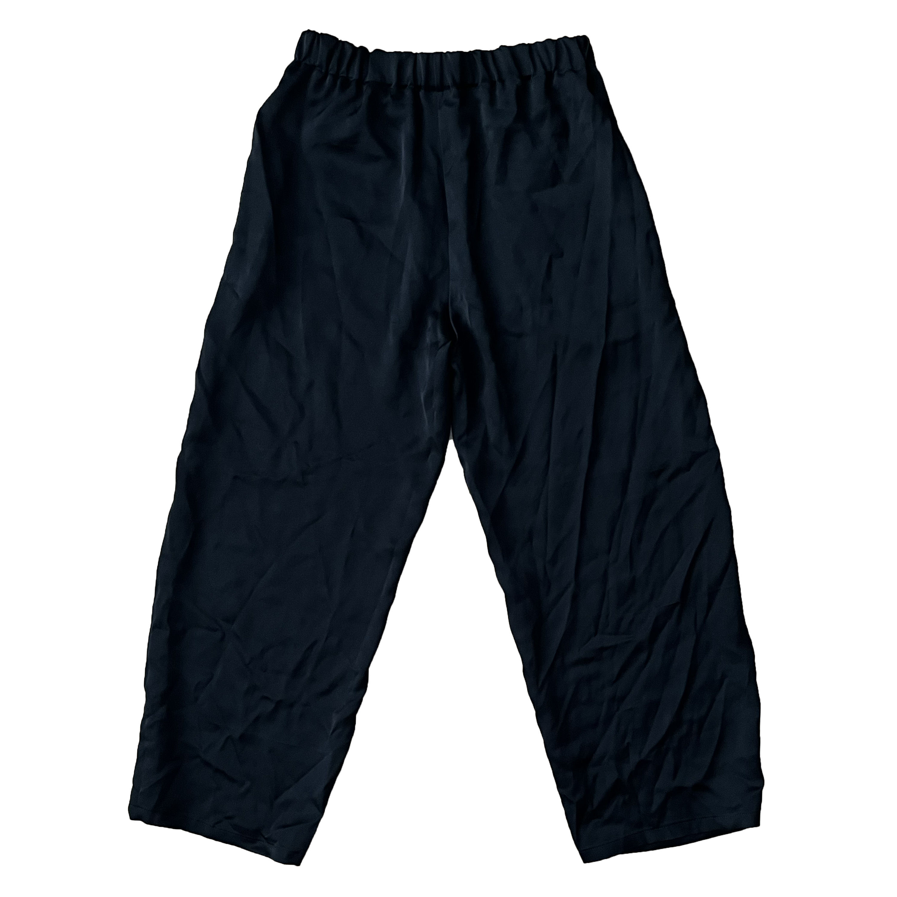 BLACK WIDE LEG PANTS