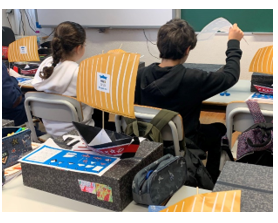 Lancha Poveira construída pelos alunos do 4ºA3 do Desterro  