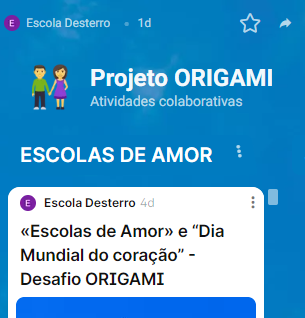 Escola do Desterro assinala Dia Mundial do Coração com projeto Origami