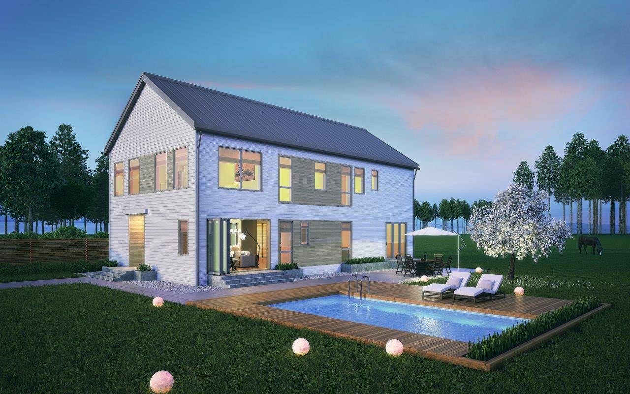 3D Architectural Rendering — Residential Exterior