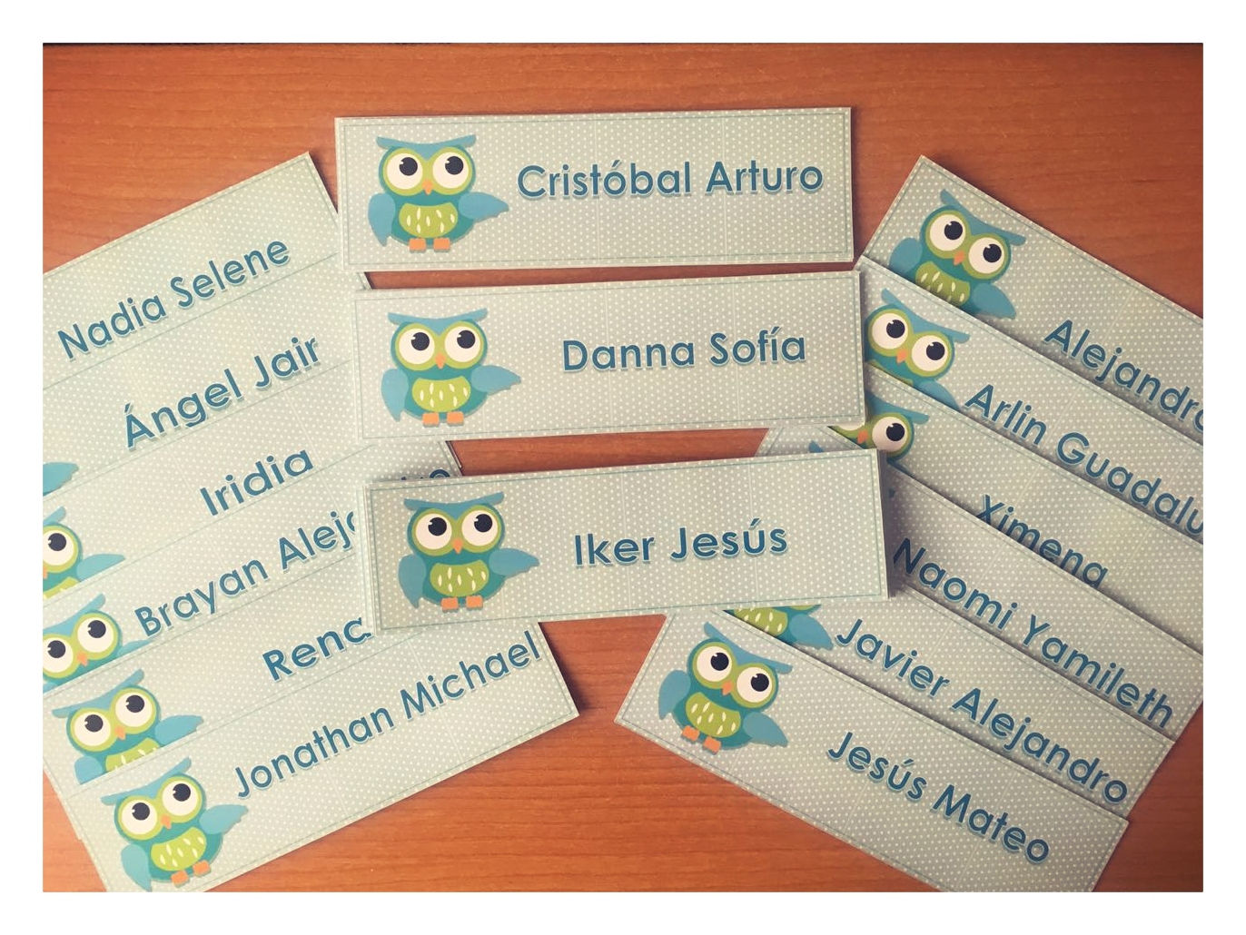 Letreros pase de lista