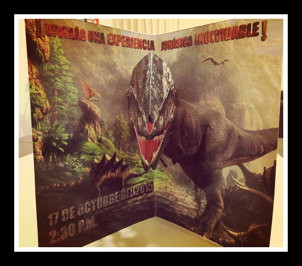 Miniatura: Invitaciones Pop up dinosaurios