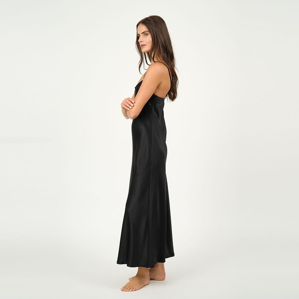 Thumbnail: Sophia Bias Dress Silk Satin