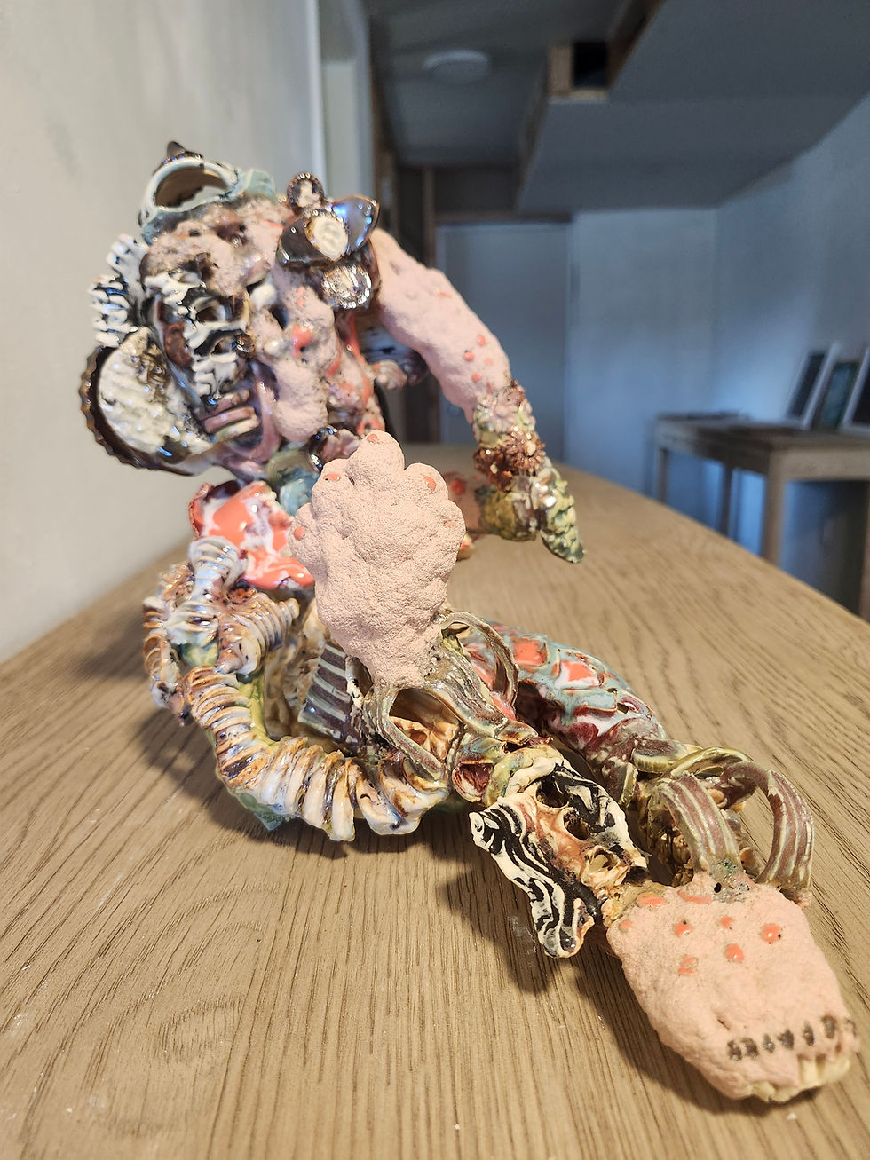 Thumbnail: Ceramic, mixed glazes | Year 2025 MANGYA ZHAO ᴍʏ ꜰɪʀꜱᴛ ʜᴜᴍᴀɴ ᴘᴏʀᴛʀᴀɪᴛ ᴏꜰ 2025.