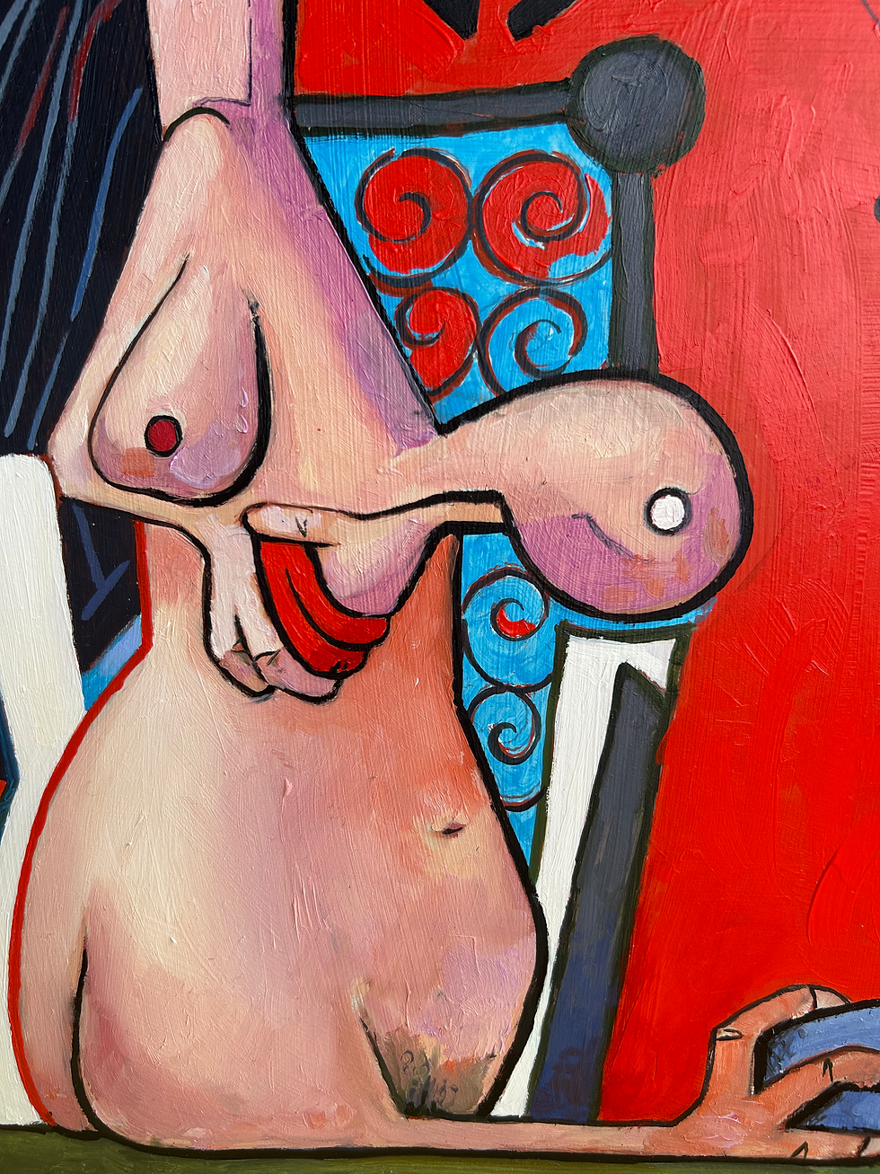 Thumbnail: “SAINT OF THE ILL OMEN” Oil on board 16x20 inches