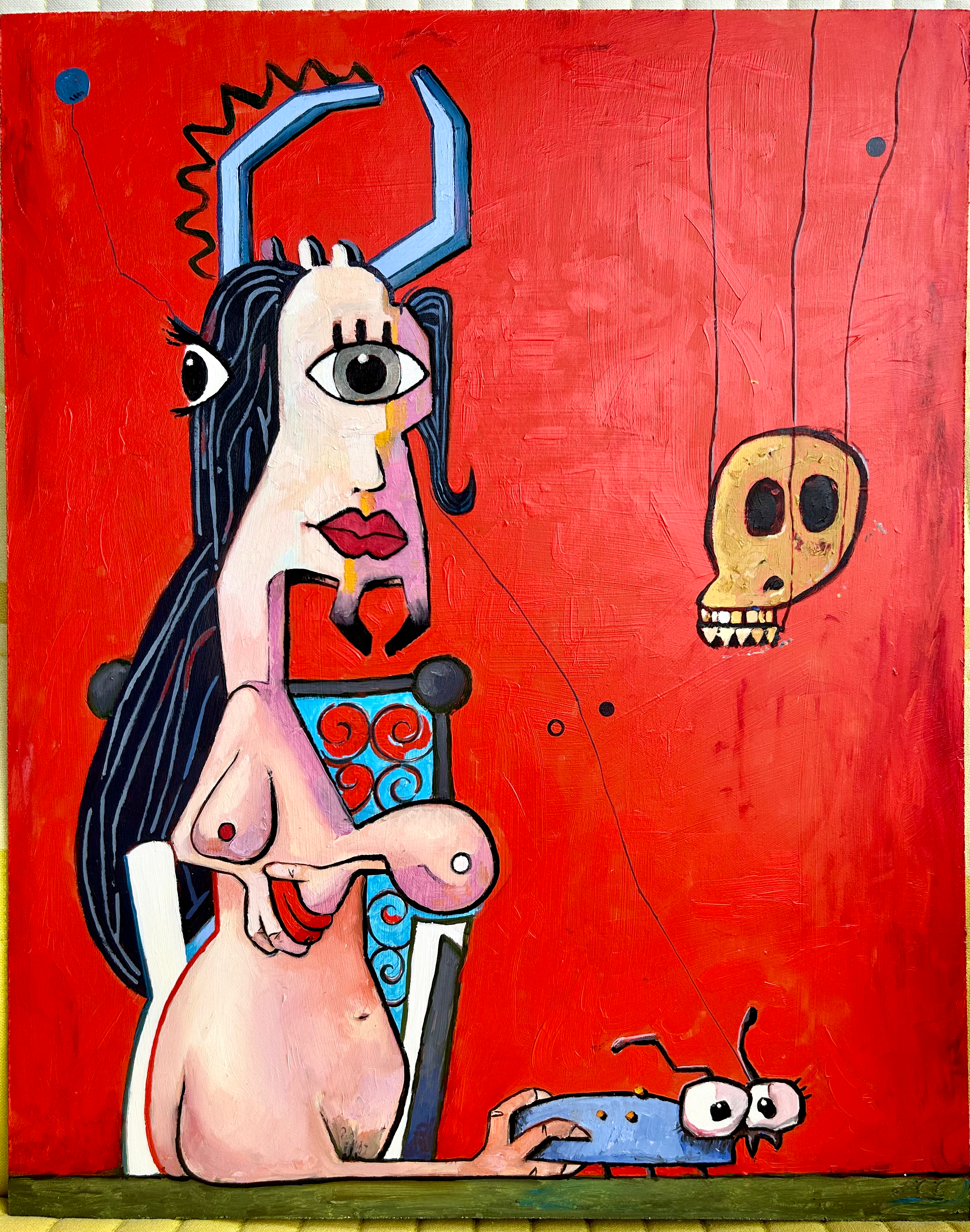 “SAINT OF THE ILL OMEN” Oil on board 16x20 inches