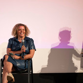 Sarah Studer speaking at Be Bold Now Seattle 2023