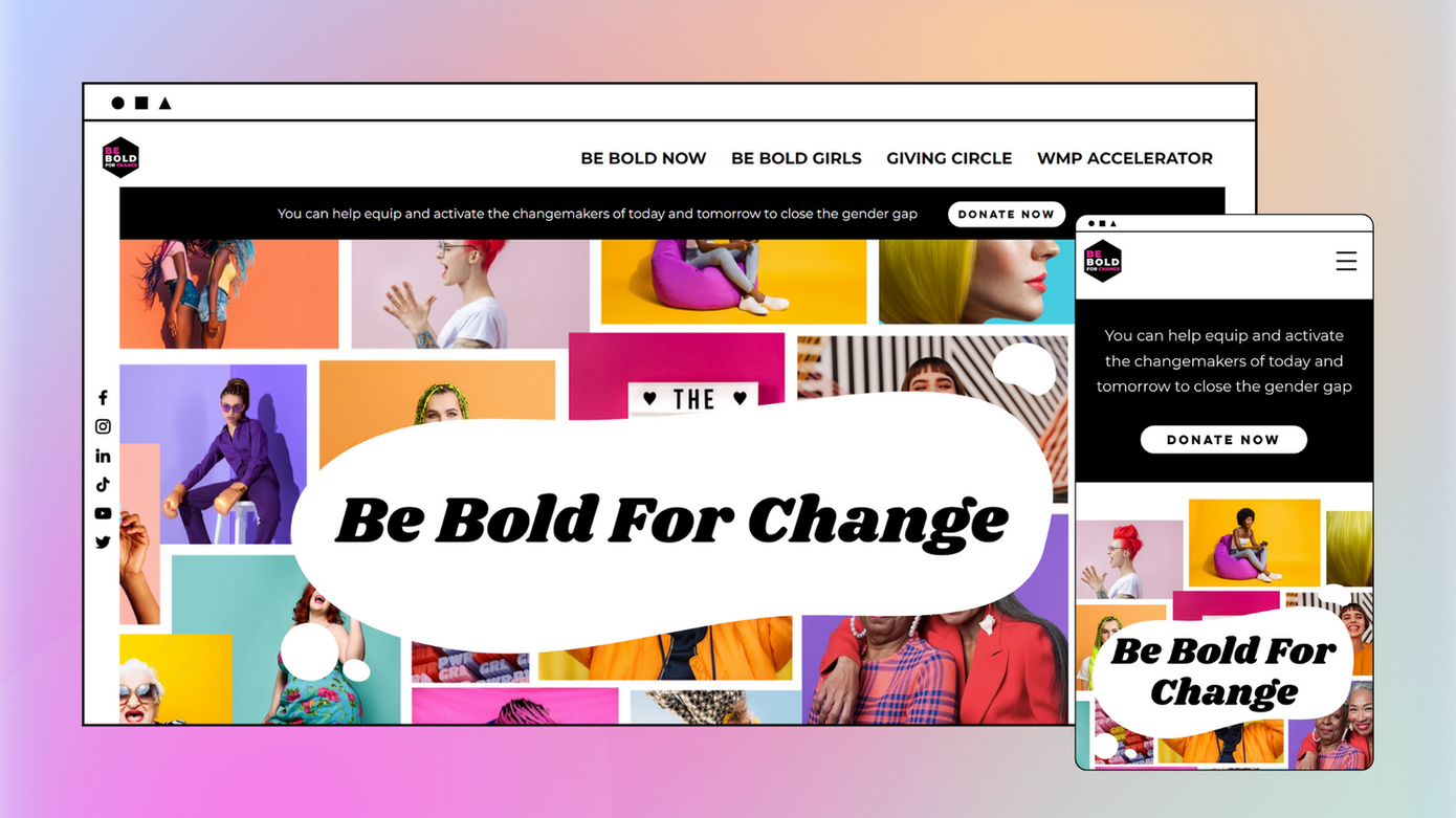 Be Bold For Change Home Page
