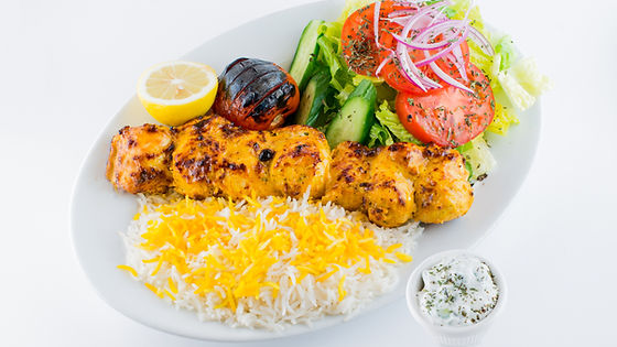 Chicken with Rice and Salad