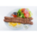 Double Koobideh with Rice and Salad