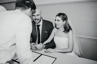 Signing the paperwork with Marry Me Josh at North Perth Town Hall