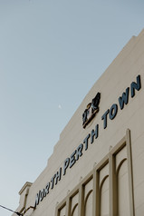 Relaxed and fun wedding portraits around North Perth Town Hall