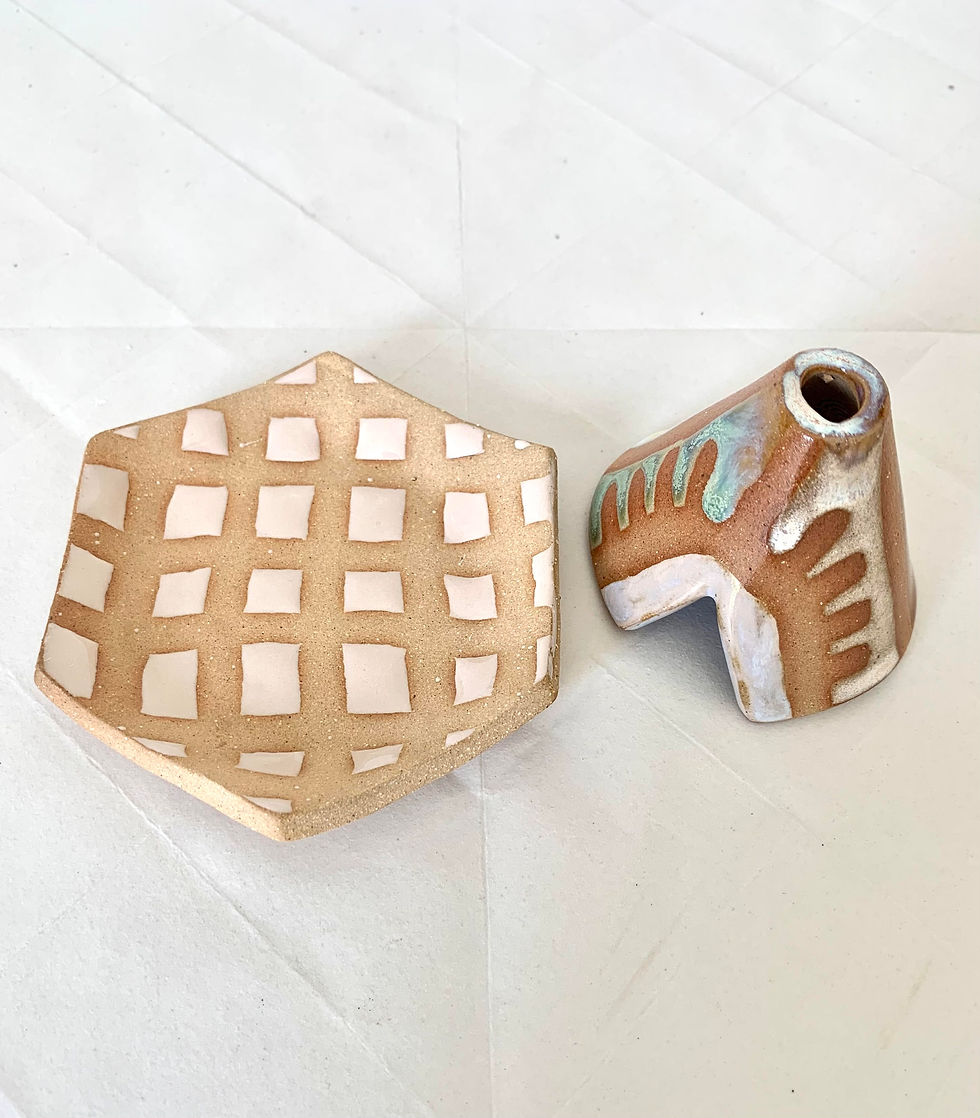 Thumbnail: Miniature Incense Teepee and Plate
