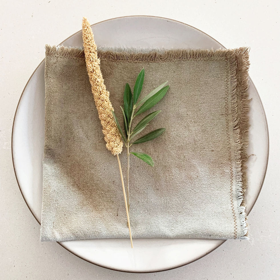 Thumbnail: Set Of 4 Silk Natural Dye Table Napkins. More colors available
