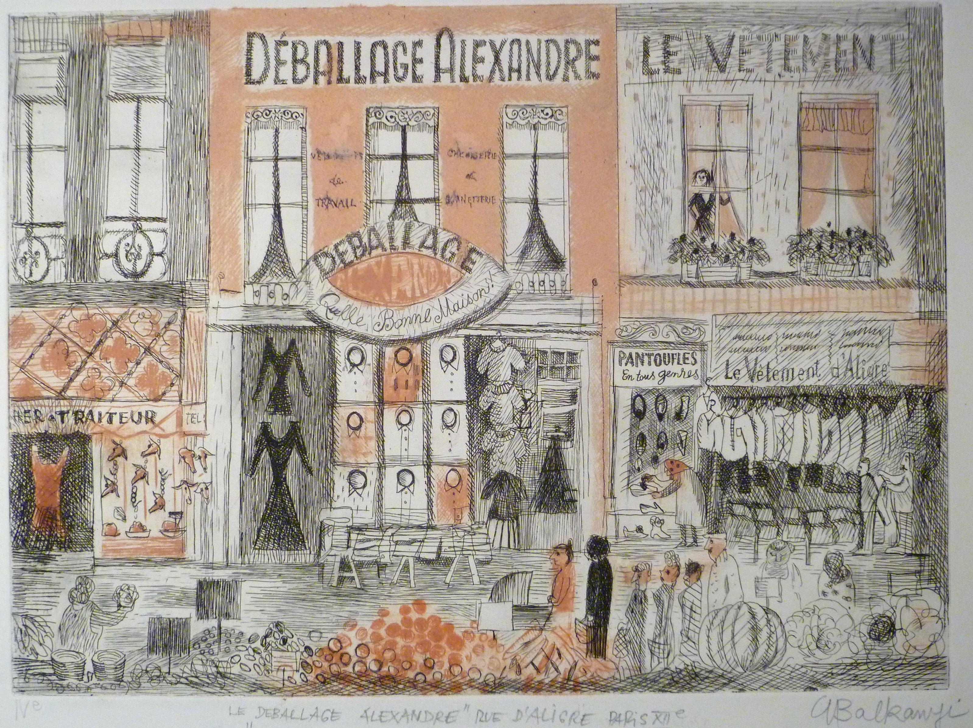 Debellage Alexandre in the Rue d’Aligré. Paris 12e