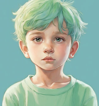letting go of anxious attachment young boy pastel blue and green.jpg