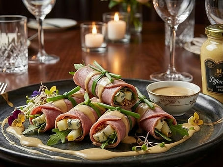 Maille Dijon Dokunuşlu Kuzu Cotta Ruloları