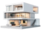 Energieeffiziente moderne Häuser für Immobilienverwaltung
