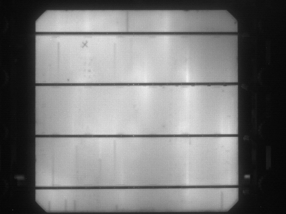 Photoluminescence Imaging Example (2): 6" Solar Cell