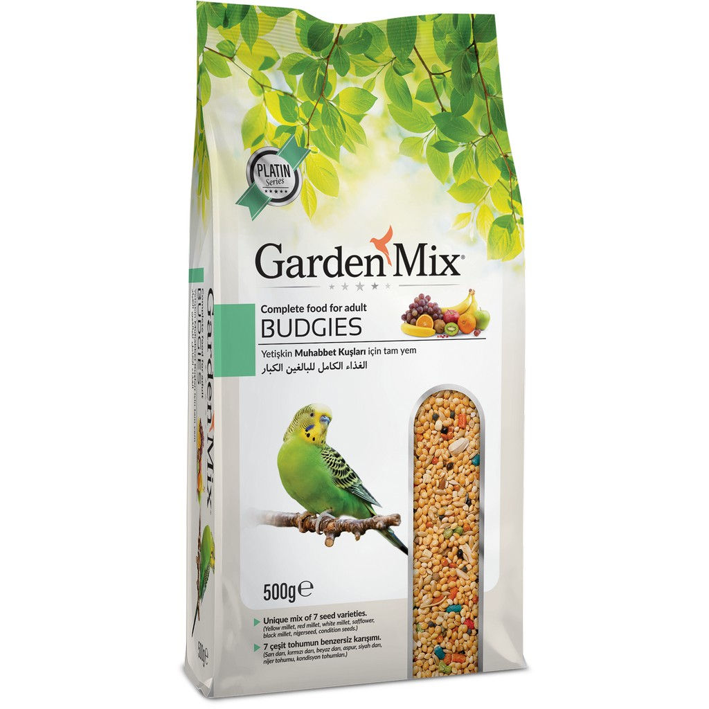 GardenMix Platin Meyveli Muhabbet Kuş Yemi 500g
