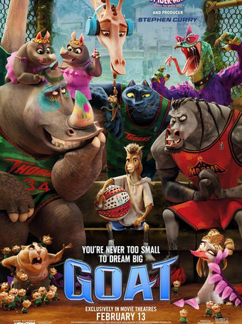 GOAT
Rated PG, 1hr 33mins, 2/12-2/26
Tickets go on-sale January 21st