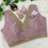 Thumbnail: Sleeveless Blouses - V Neck Blouse with Embroidery Work