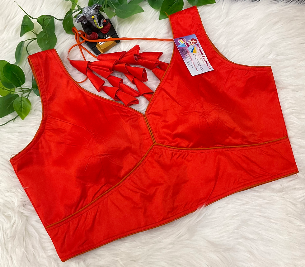 Thumbnail: Saree Blouse - Sleeveless Blouse in Various Colors