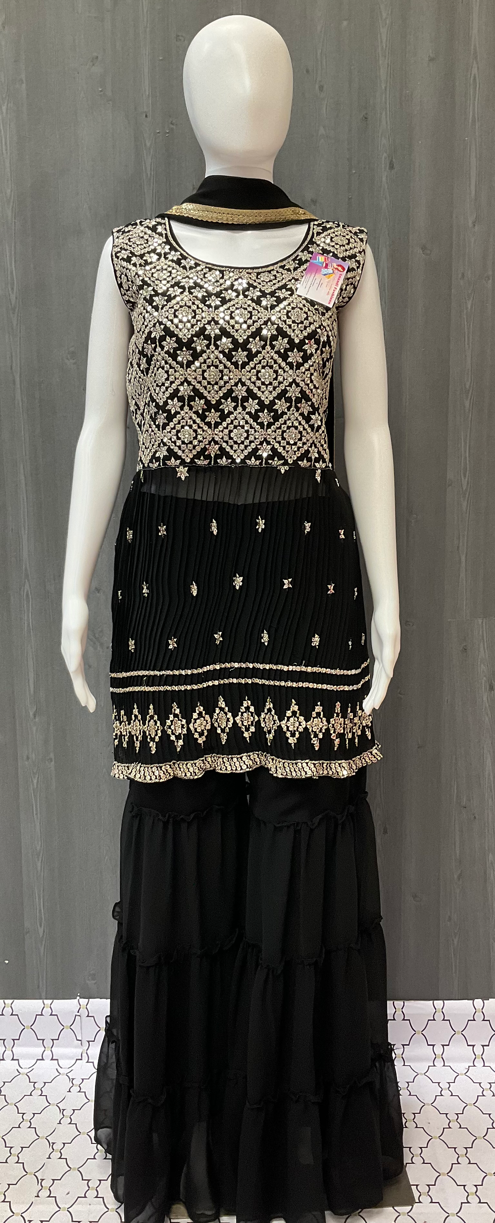 Thumbnail: Party Wear Sharara Sets - Size 38