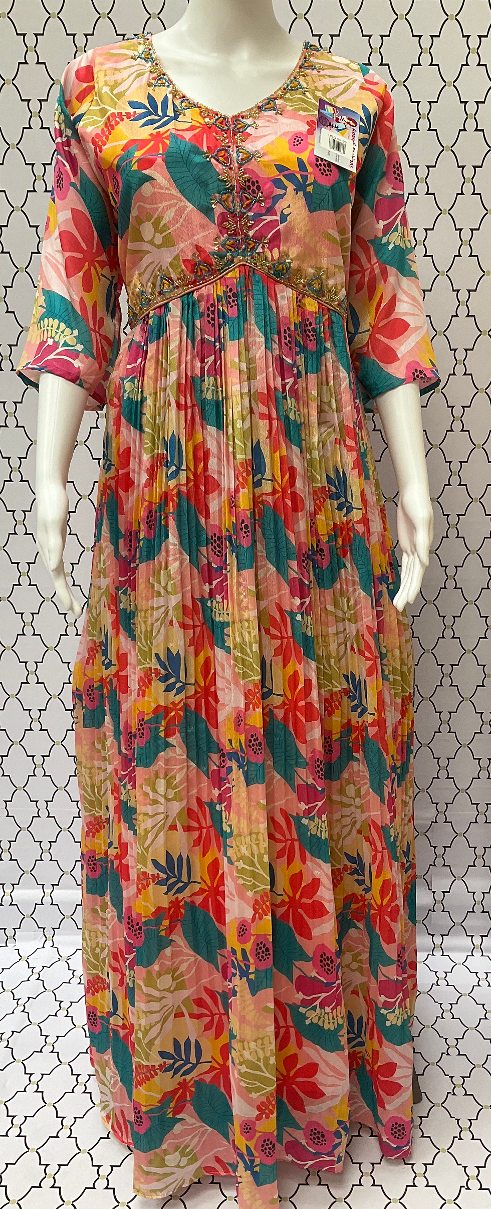Thumbnail: Alia Cut Dress - Party Wear Floral Alia Cut Long Frock