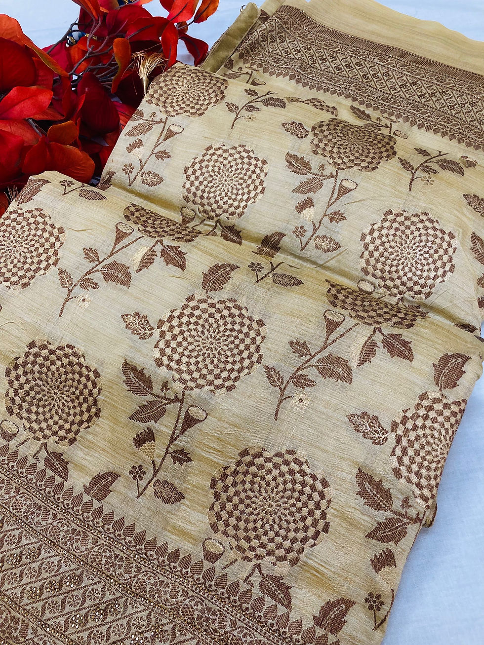 Thumbnail: Banarasi Silk Saree - Kora Sarees with Five Stunning Colors