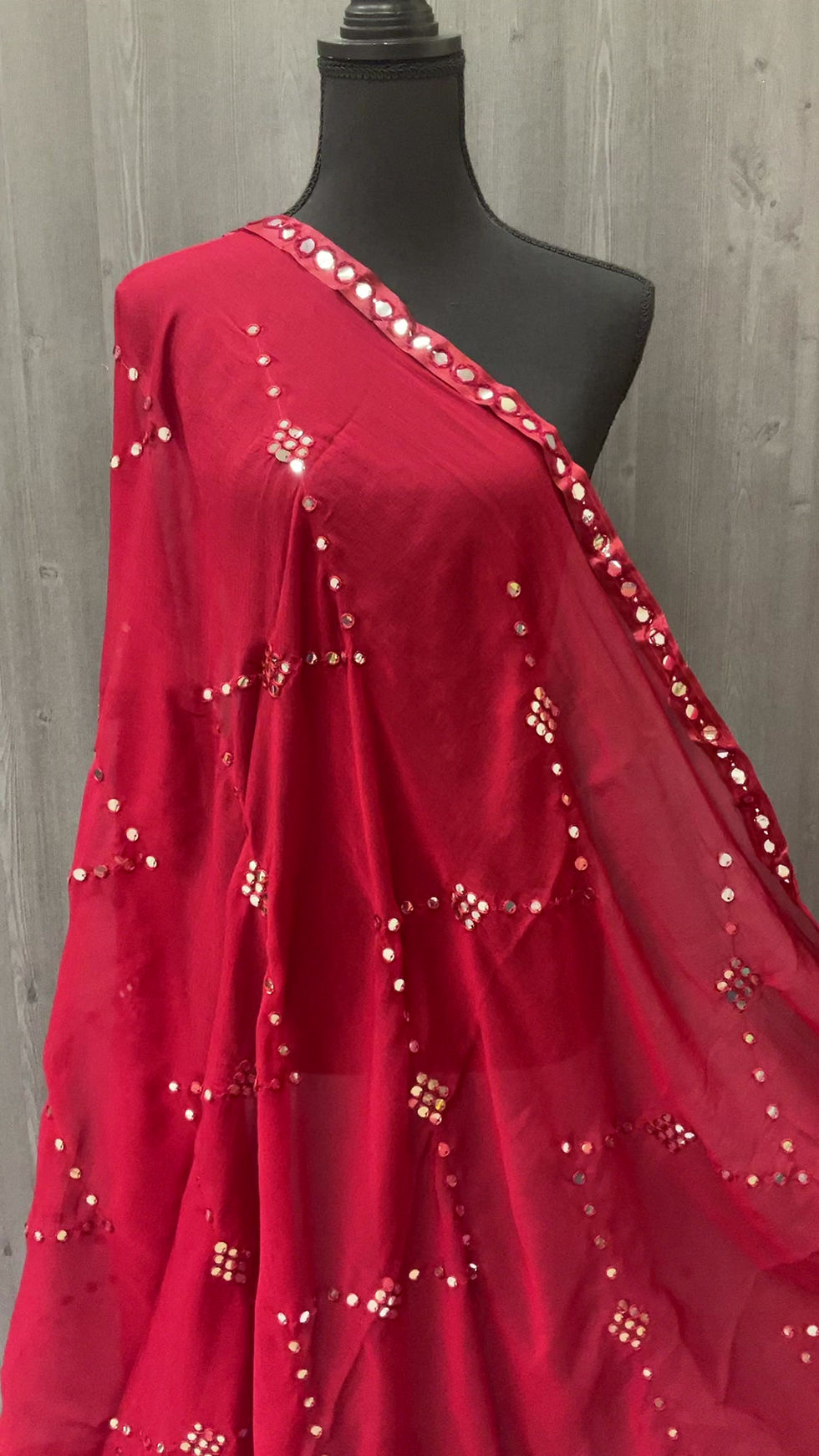 Thumbnail: Chiffon Dupatta - Stylish and Soft Duppattas with Foil Mirror