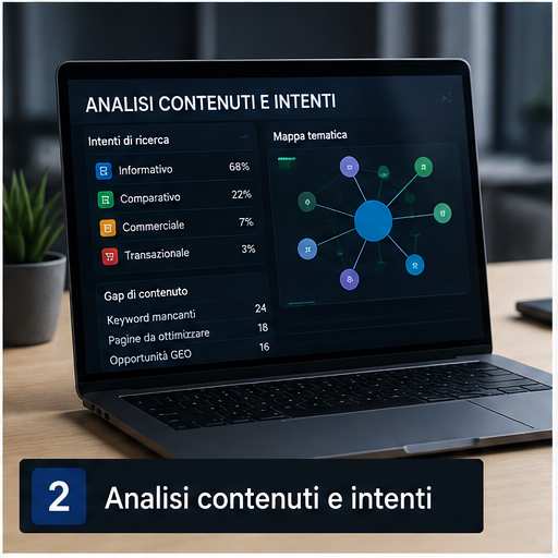 Mappa semantica e analisi degli intenti di ricerca con AI
